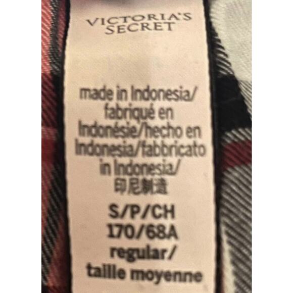 Victoria’s Secret PJ Pajama Pants Size Small Plaid Sleep Lounge Holiday EUC - Picture 6 of 6